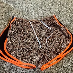 Nike Athletic Shorts Brown and Orange